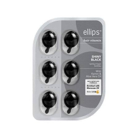 Ellips Hair Vitamin Pro Keratin Silky Black Blister 6x1ml