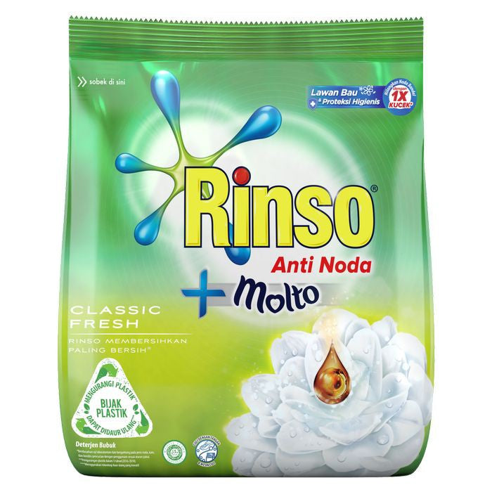 Rinso Molto Laundry Powder Anti Noda + Molto 700 gram ( anti stain ) Powder
