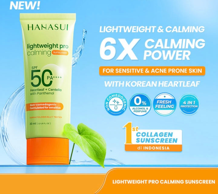 HANASUI Lightweight Pro Calming Sunscreen SPF 50 PA++++ 30 ml