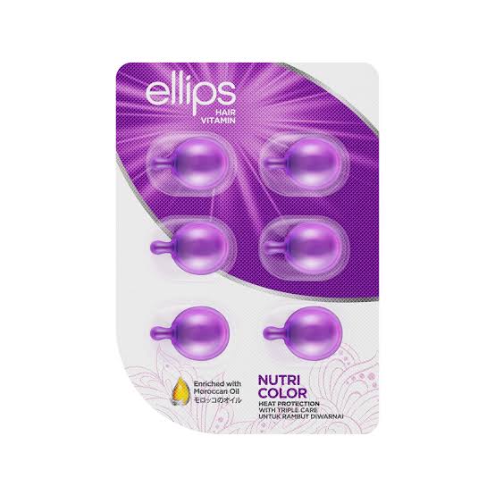 Ellips Hair Vitamin Nutri Color Capsules 6 with Jojoba Oil